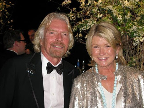 Richard Branson & Martha Stewart